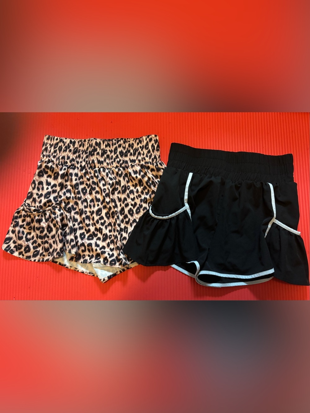 Bundle of two women’s high waisted shorts.